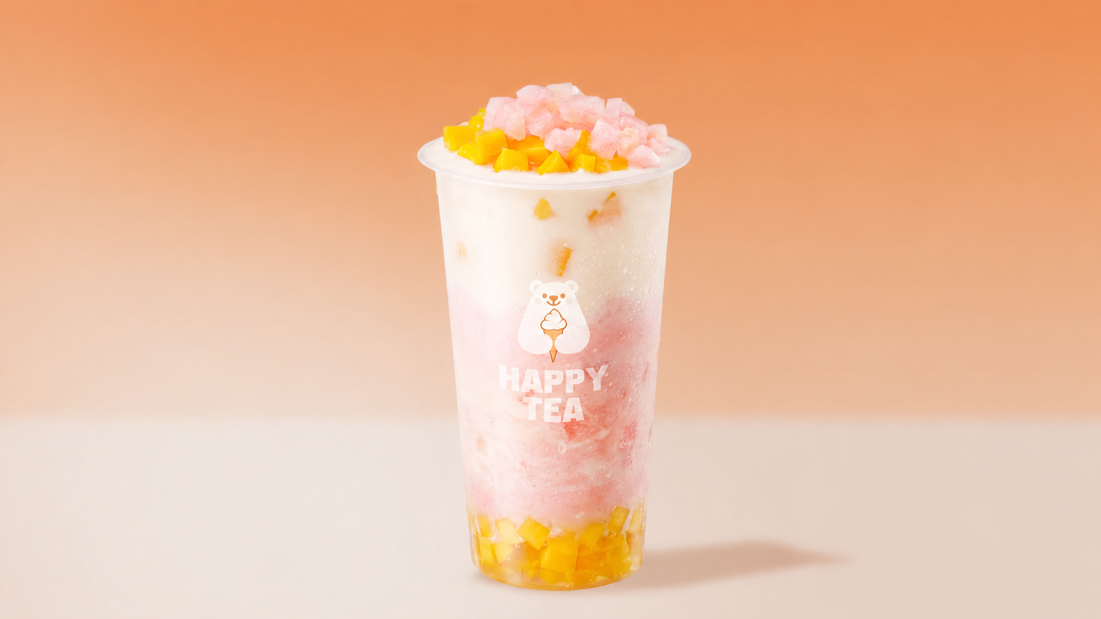 Peachy cream pudding tea